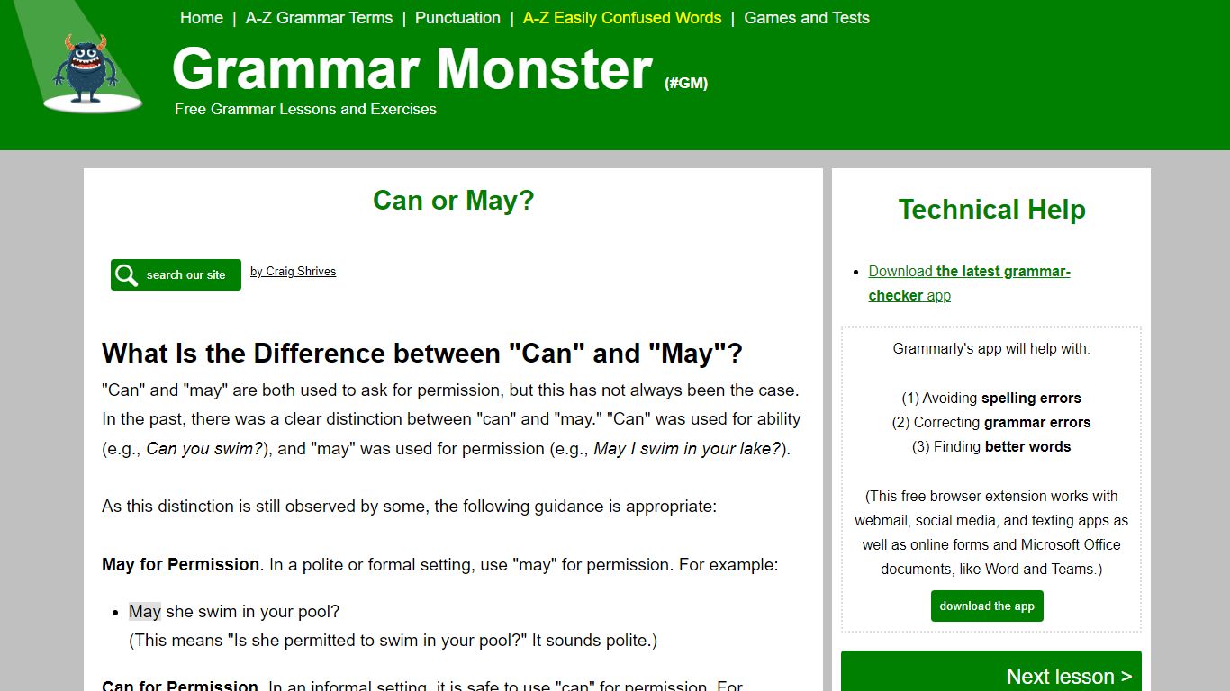 Can vs. May: Difference and Examples - Grammar Monster